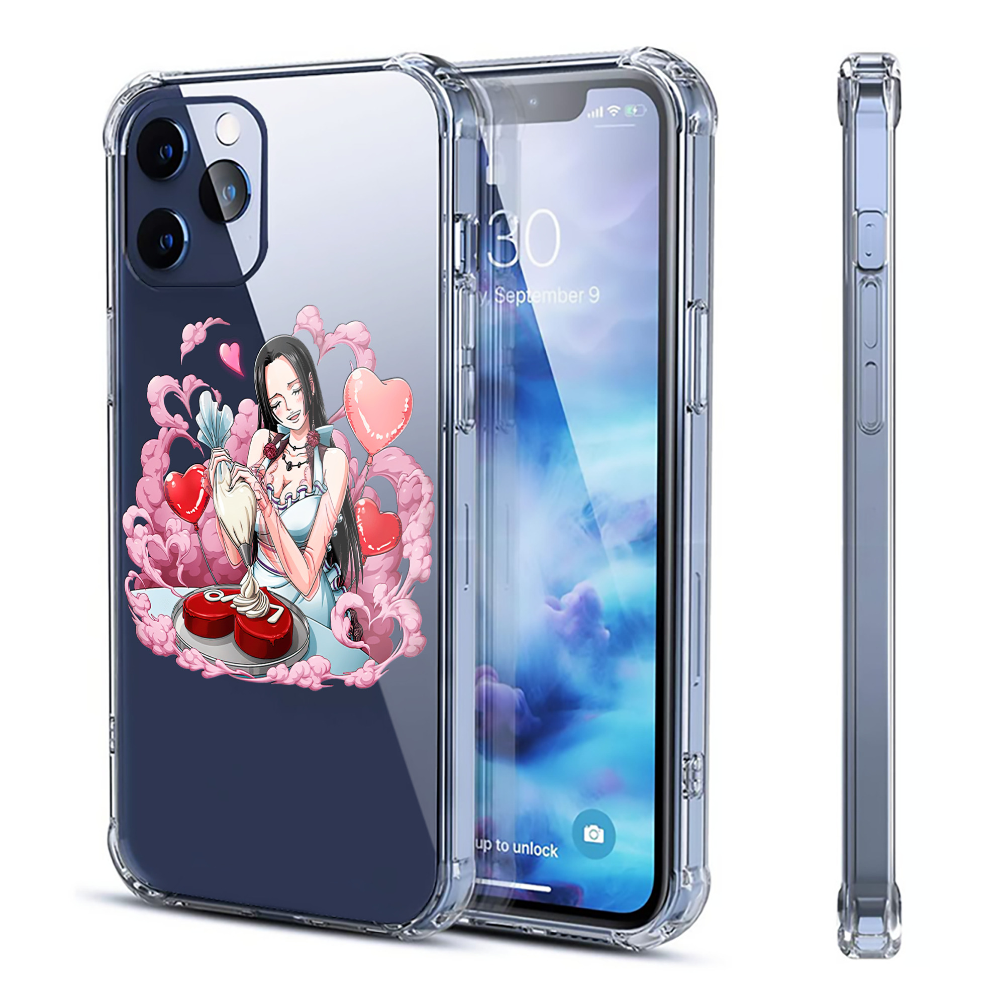 （画像用） ワンピース ボア・ハンコック ONE PIECE Boa·Hancock 【iPhone 12シリーズ対応】透明スマホケース（クリアソフトケース）